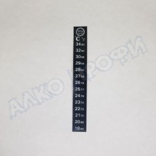 Термометр для бродильной ёмкости (18 - 34 C) Термометр для бродильной ёмкости (18 - 34 C)