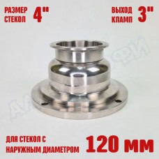 Фланец для колпачковой колонны 4" с выходом 3" Фланец для колпачковой колонны 4" с выходом 3"