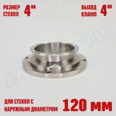 Фланец для колпачковой колонны 4" с выходом 4" Фланец для колпачковой колонны 4" с выходом 4"